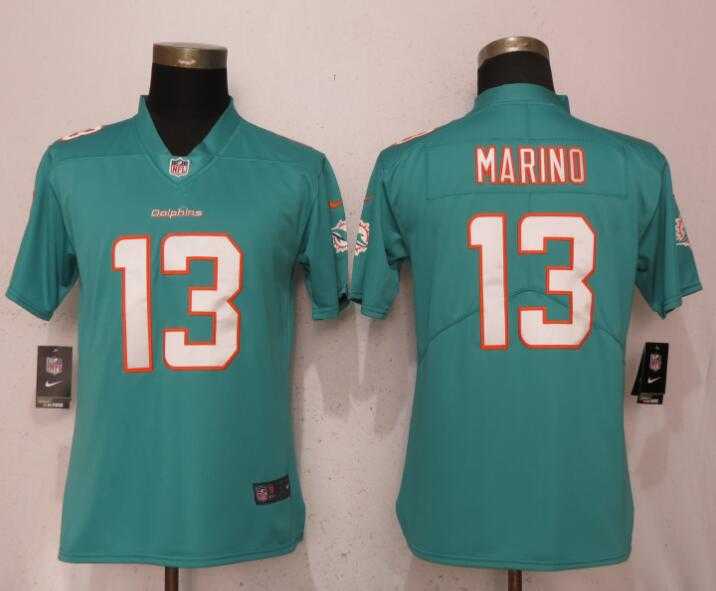 Women Nike Dolphins 13 Dan Marino Aqua Vapor Untouchable Limited Jersey,We sell and wholesale Women Nike Dolphins 13 Dan Marino Aqua Vapor Untouchable Limited Jersey on line form chian!